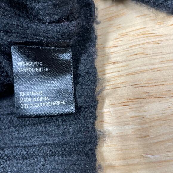 Toccin NY NWT Ribbed Open-front Bracelet-sleeve Whitney Topper Black Size XS/S - Picture 5 of 10